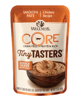 Wellness CORE® Tiny Tasters™ Pate, Chicken, Wet Cat Food, 1.75oz Pouch