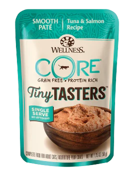 Wellness CORE® Tiny Tasters™ Pate, Tuna & Salmon, Wet Cat Food, 1.75oz Pouch