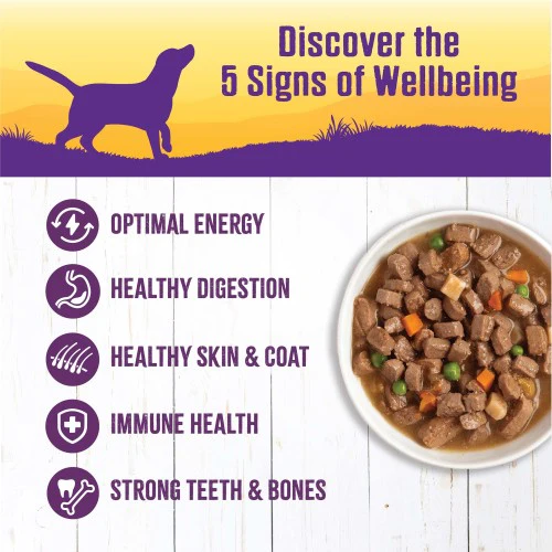 Wellness Grain Free Natural Chicken Stew with Peas and Carrots Wet Canned Dog Food - Image 2