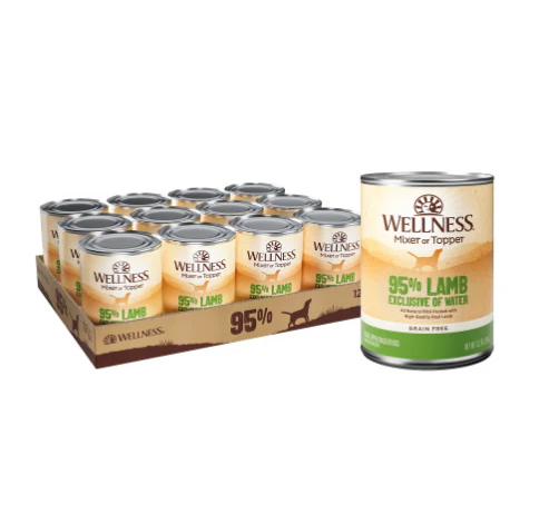 Wellness Natural Grain Free 95%  Lamb Recipe Adult Wet Canned Dog Food