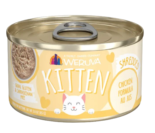 Weruva Kitten  Chicken Formula Au Jus, 3oz canned cat food