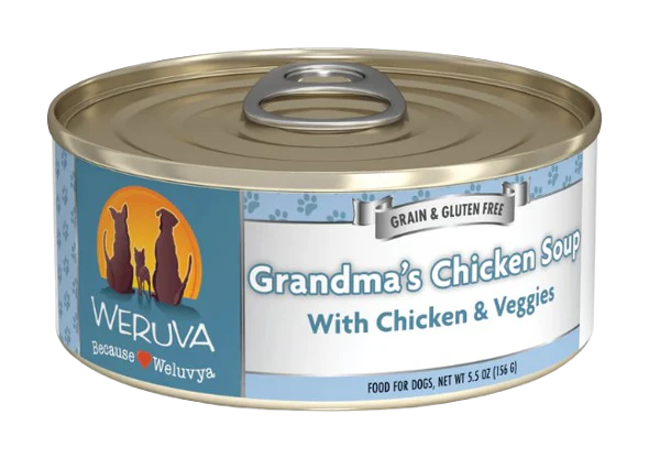 Weruva Classic Dog  Grandma's Chicken Soup Chicken & Veggies 5.5oz Canned Dog Food