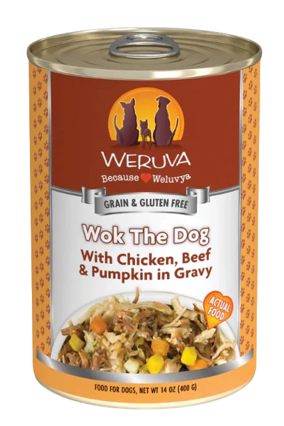Weruva Classic Dog Wok The Dog Chicken, Beef & Pumpkin in Gravy Canned Dog Food