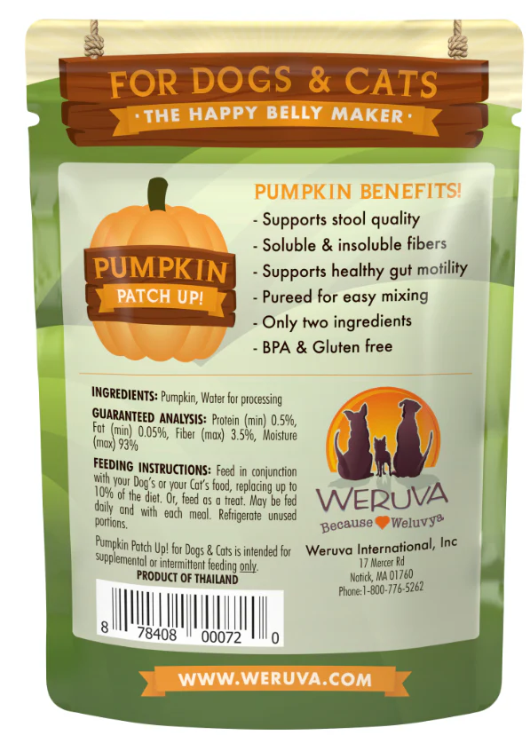 Weruva Pumpkin Patch Up Supplement for Dogs and Cats - Image 2