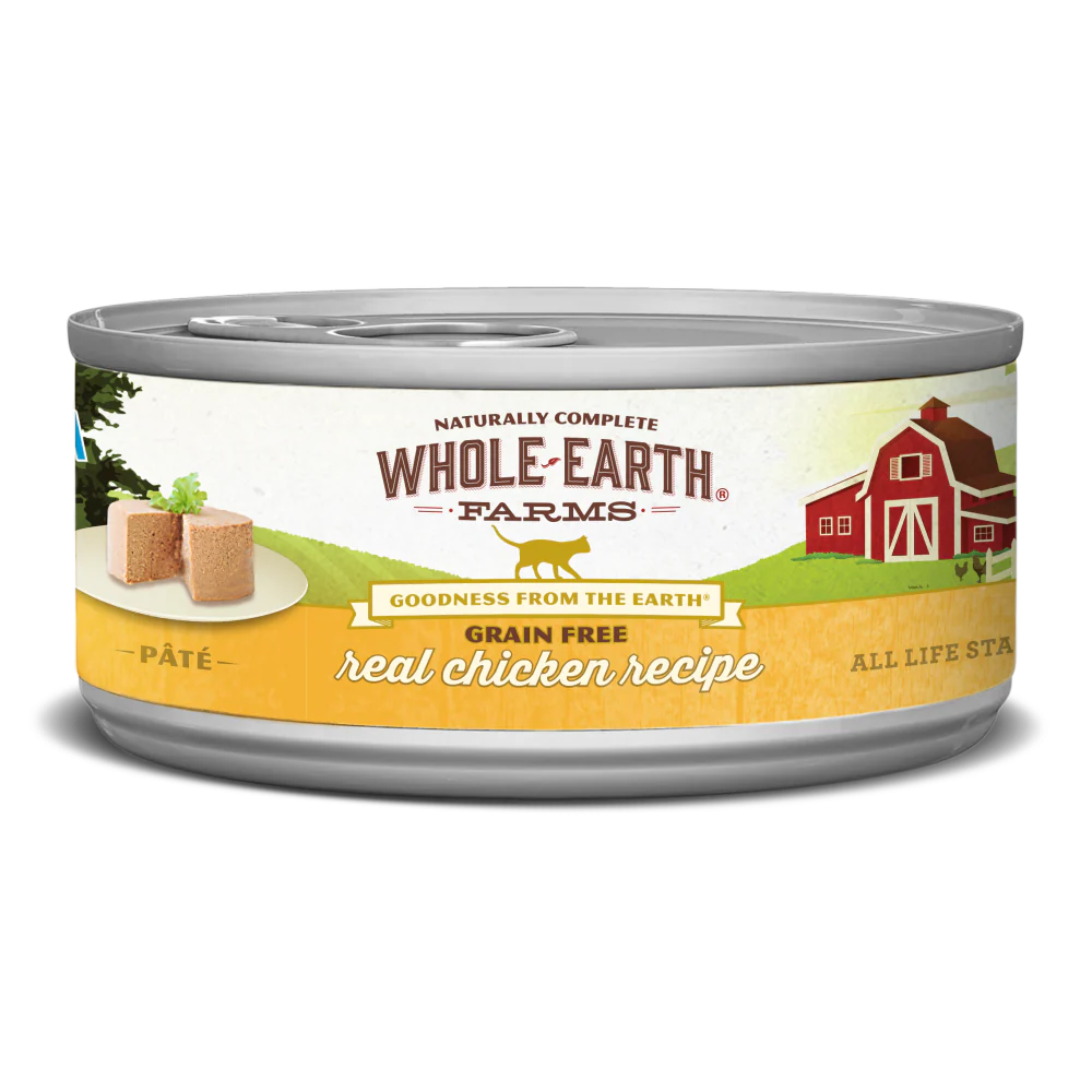 Whole Earth Farms Grain Free Real Chicken Recipe Canned Cat Food