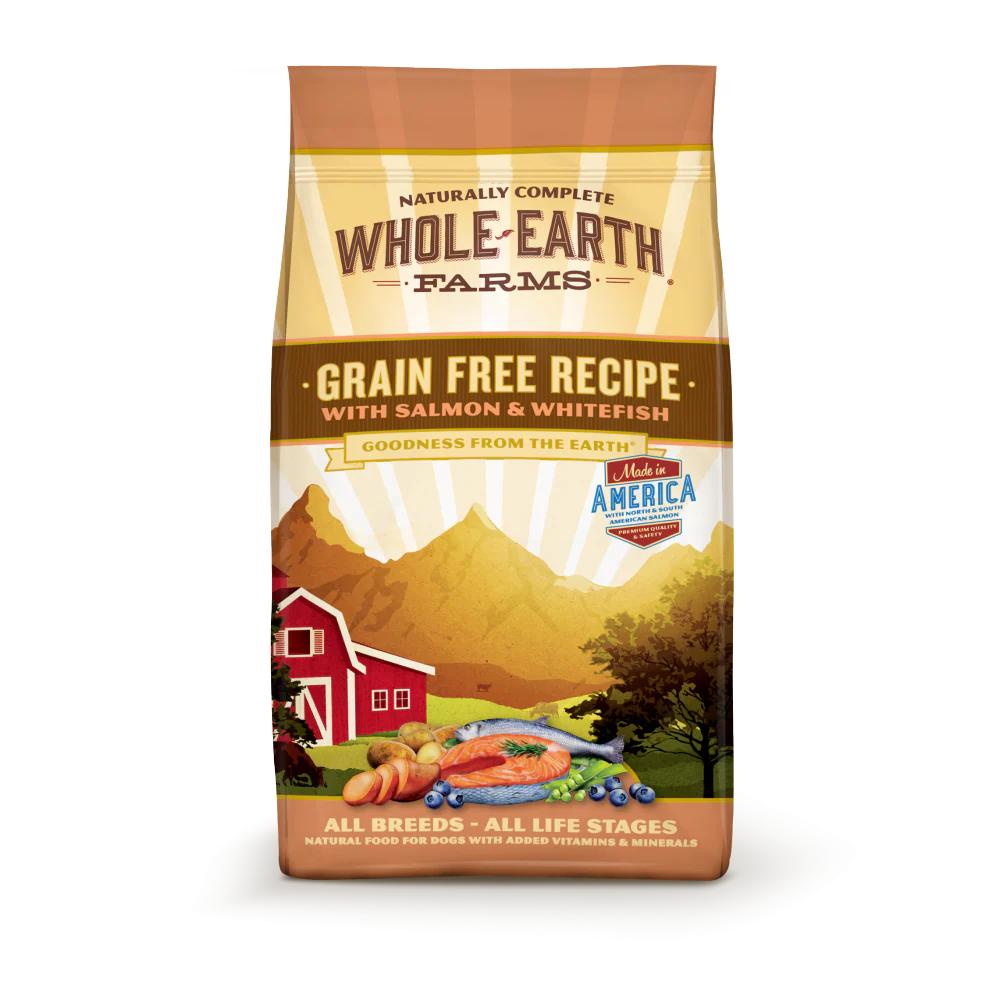Whole Earth Farms Grain Free Recipe Salmon and Whitefish Dry Dog Food