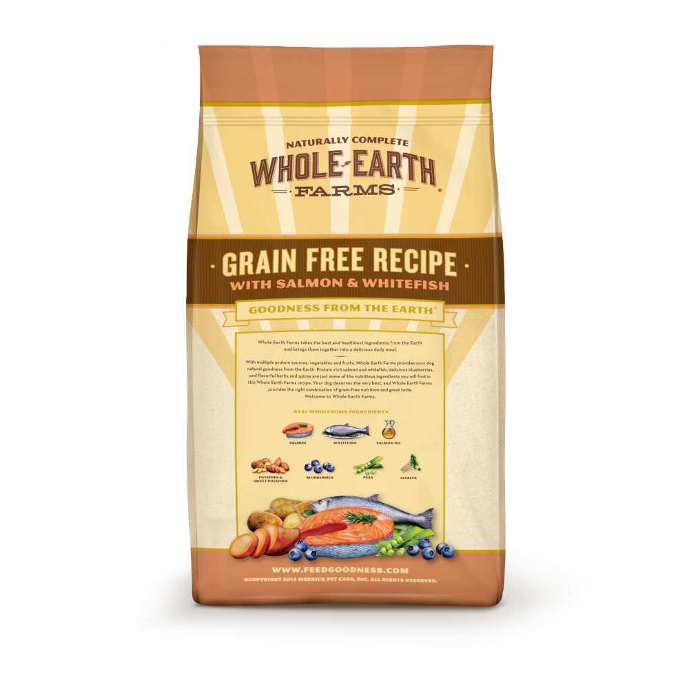 Whole Earth Farms Grain Free Recipe Salmon and Whitefish Dry Dog Food - Image 2