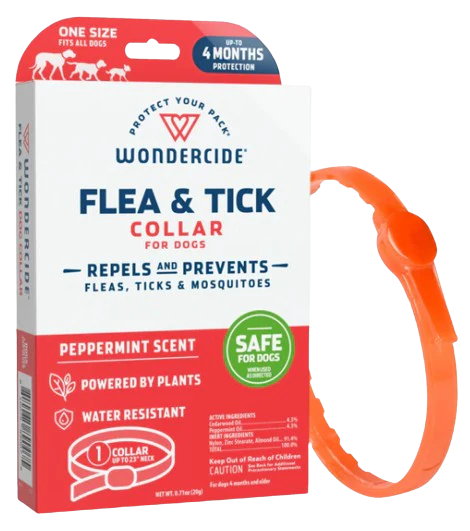 Wondercide Flea & Tick Collar for Dogs + Cats with Natural Essential Oils