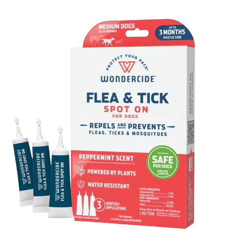 Wondercide Flea & Tick Spot On for Dogs + Cats with Natural Essential Oils