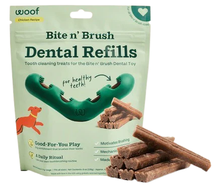 WOOF Bite n' Brush Refills for Dogs