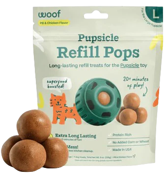 WOOF Pupsicle Pops Beef & Peanut Butter Dog Treats