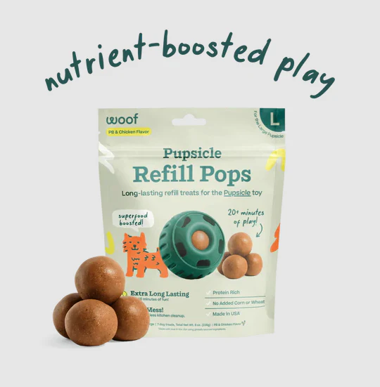 WOOF Pupsicle Pops Beef & Peanut Butter Dog Treats - Image 2