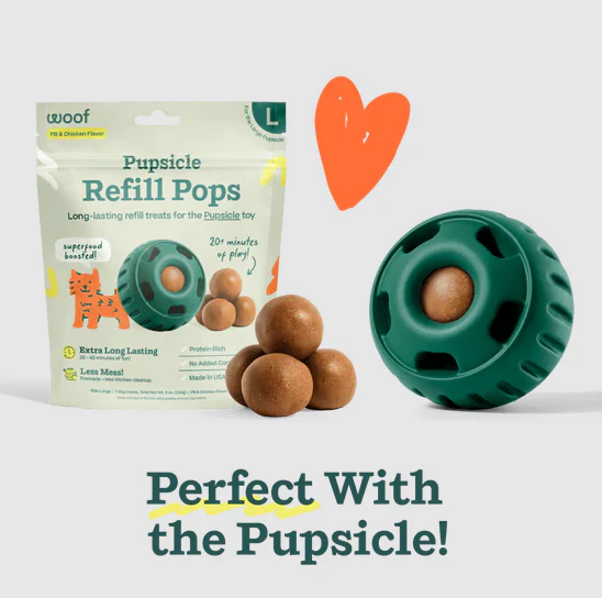 WOOF Pupsicle Pops Beef & Peanut Butter Dog Treats - Image 4