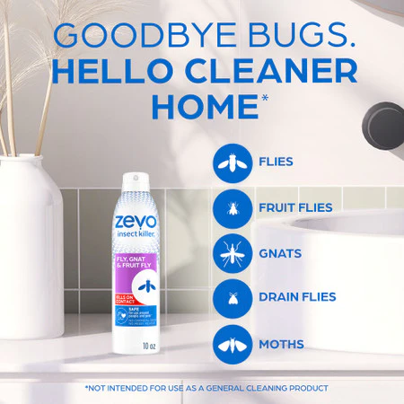Zevo Fly, Gnat & Fruit Fly Flying Insect Spray - 10oz - Image 3