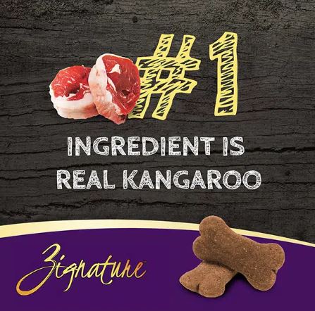 Zignature Ziggy Bar Kangaroo Formula Dog Biscuit Dog Treats, 12oz - Image 3