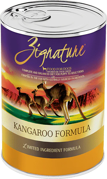 Zignature Canned Kangaroo Formula Dog Food, 13oz