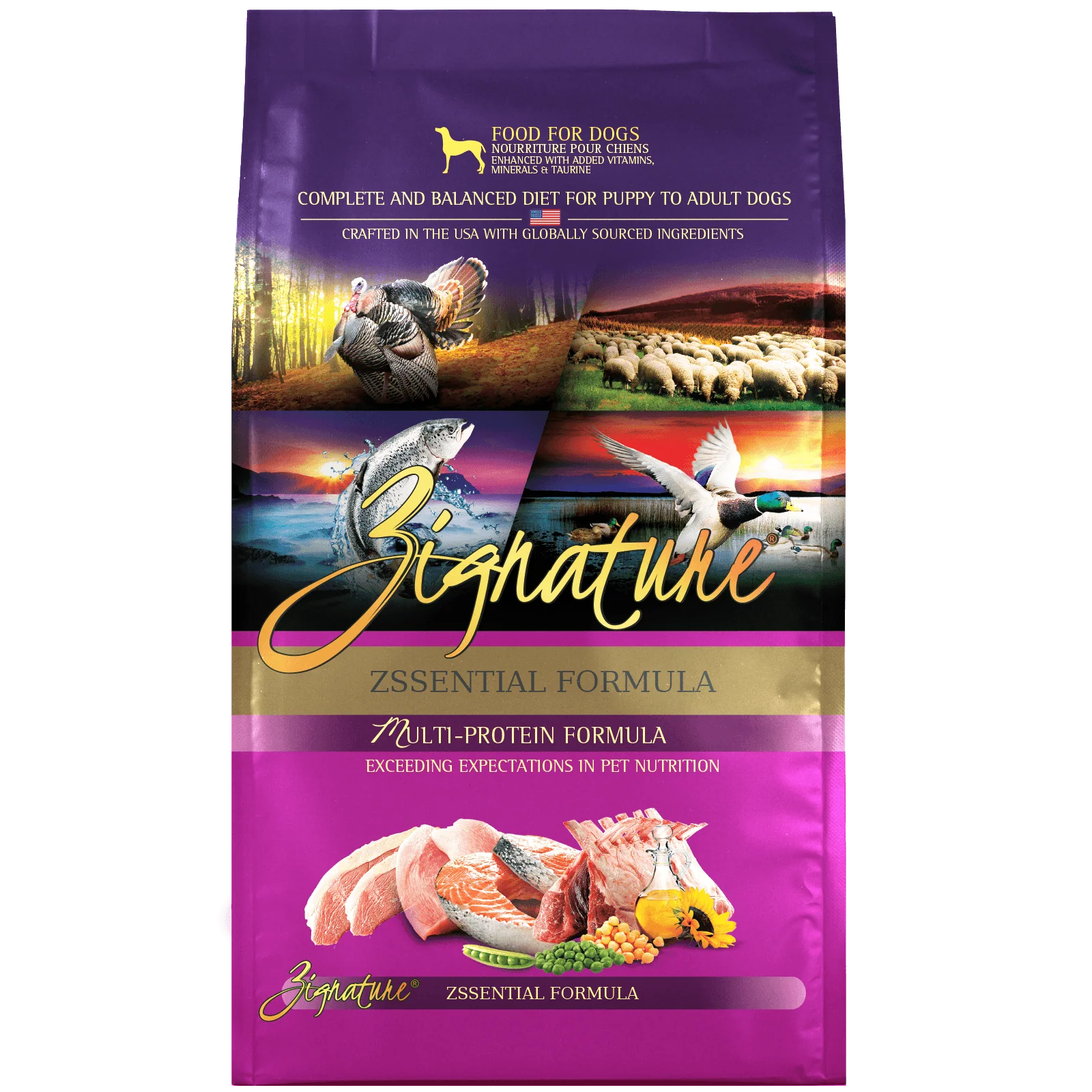 Zignature Grain Free Zssential Multi-Protein Recipe Dry Dog Food