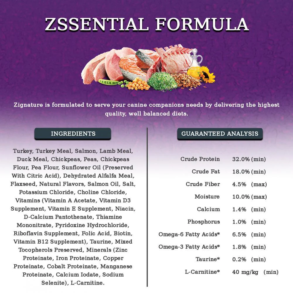 Zignature Grain Free Zssential Multi-Protein Recipe Dry Dog Food - Image 4