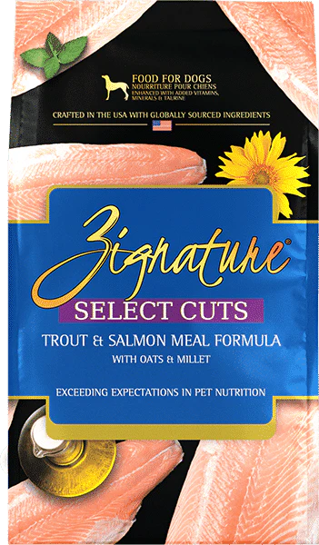 Zignature Select Cuts Trout and Salmon Meal Dry Dog Food